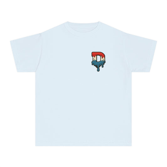 Red, White & Drip Youth Tee